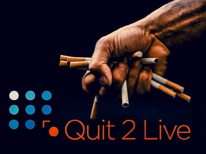 Image of hand crushing cigarettes'