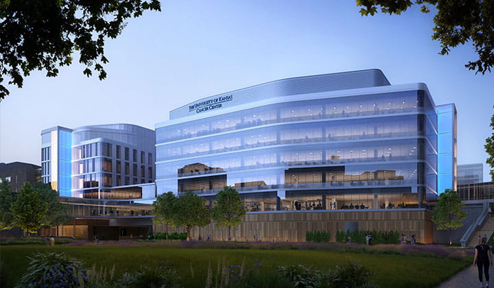 The University of Kanas Cancer Center New Building Rendering