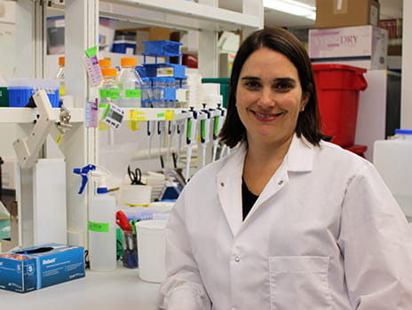 Hagan in lab.